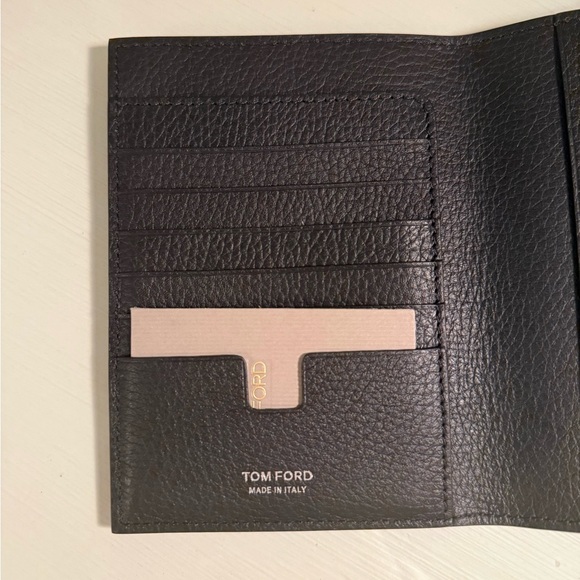 Tom Ford Other - Tom Ford Black Leather Card Holder Wallet and Passport Holder